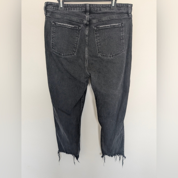 Abercrombie & Fitch Curve Love Jeans Women's 33/16 The Mom High Rise Black Y2K - Picture 6 of 13